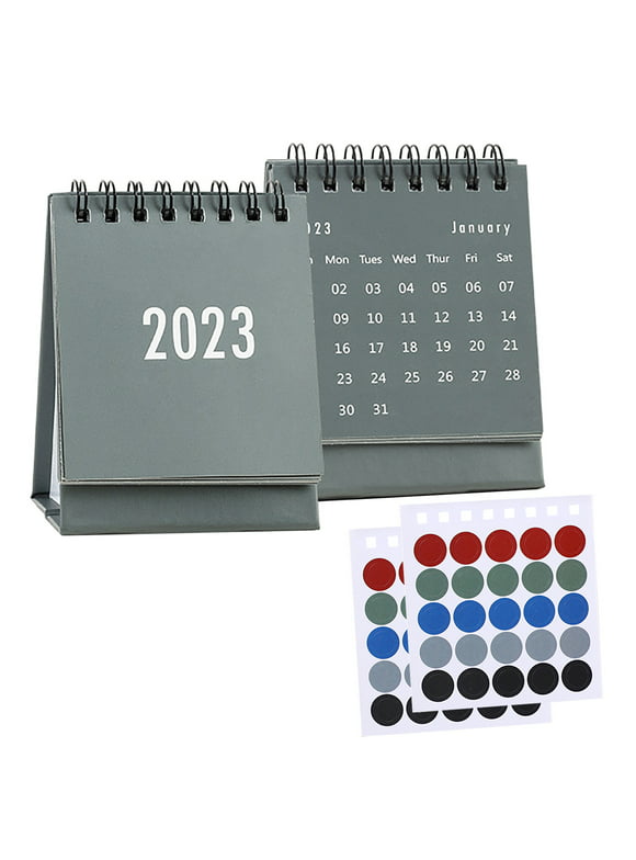 Wall Calendars Large 2PCS Mini Cute Small Desk Calendar August 2022 To December 2023 Calendar Decoration Desktop Calendar Monthly Calendar