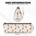 thumbnail image 4 of Xecao Fall Squirrel Print Leather Pencil Case -Stationery Bag Pen Holder for Work & Office, 4 of 5