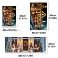 thumbnail image 4 of YIMEIS Night view of Christmas Kitchen Mat Rug Set  - 2 Pcs Perfect for Kitchen Counter, 16''*24''/47''*18'', Functional for Decoration, 4 of 10