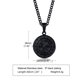 thumbnail image 1 of Colgante de brújula de acero inoxidable con moneda dorada, brújula, collar de hip hop para hombre, joyería, 1 of 6
