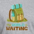 thumbnail image 3 of CafePress - The World Is Waiting T Shirt - Fitted T-Shirt, Vintage Fit Soft Cotton Tee, 3 of 4