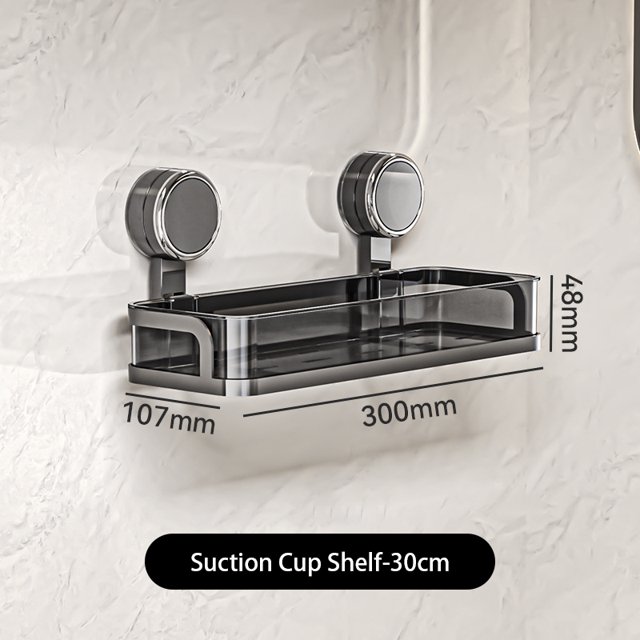 Estante de almacenamiento de Gel de ducha para baño con ventosa, sin perforar, estante para fregadero, estante de almacenamiento de cosméticos montado en la pared para baño