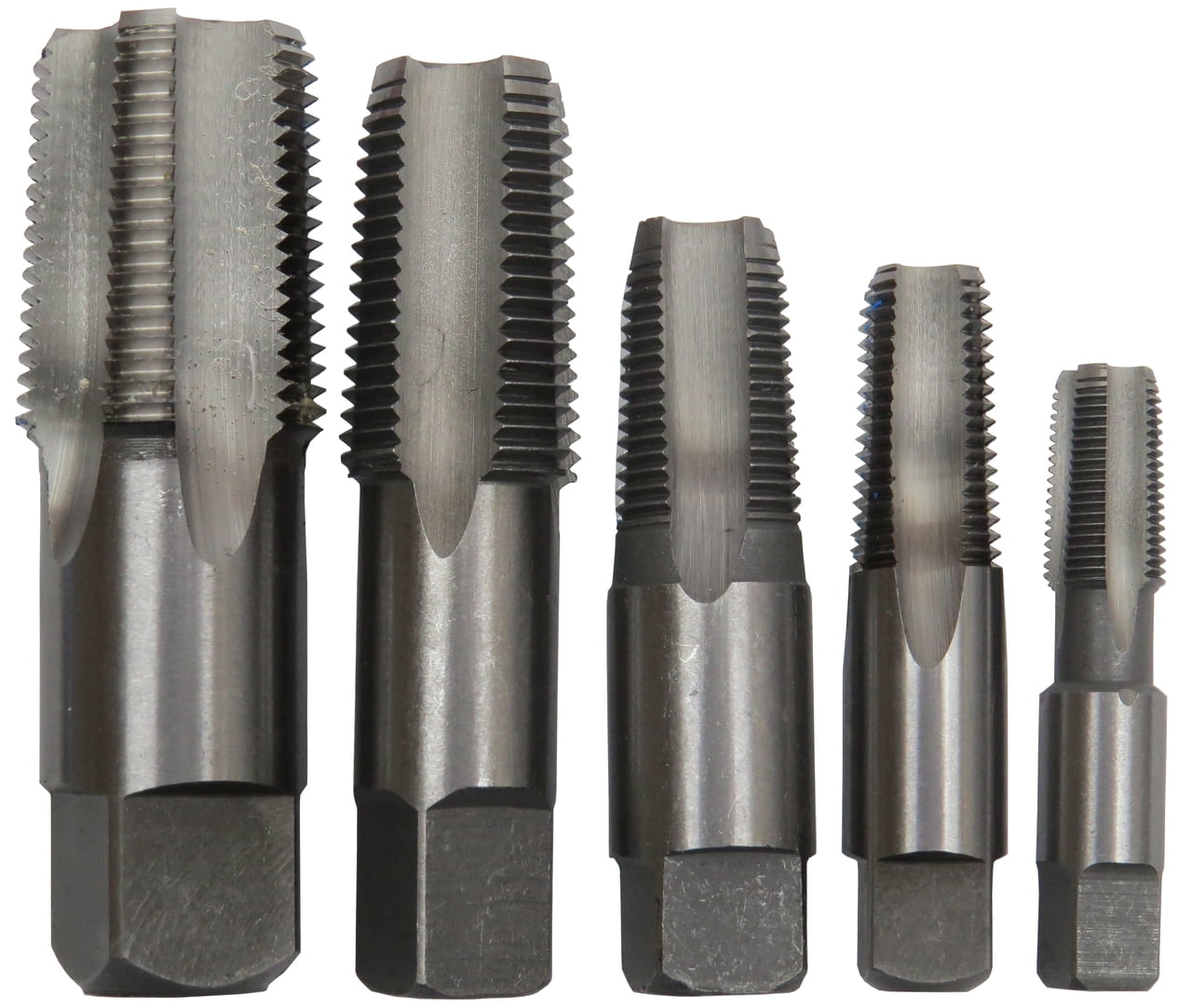 QWORK 1/8-27 NPT Pipe Tap for Clean and Re-thread Damaged or Jam Pipe Threads Carbon Steel 
