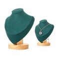 thumbnail image 3 of Soporte de Exhibición de Joyas de Clásico Collares de Busto Colgantes Titular Organizador de Almacenamiento, Ferias Comerciales Verde S Salvador organizador de soporte de joyería, 3 of 10