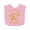 AD-Pink, variant on Inktastic Beary First Birthday 2026 Teddy Bear Boys or Girls Baby Bib