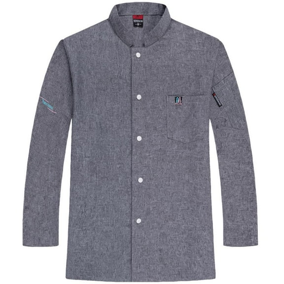 Catering Cotton Fabric Long Sleeve Chef Clothes suit.Cafe Kitchen Coat Waiter