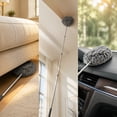 thumbnail image 4 of Telescopic Ceiling Fan Duster Microfiber Long Handle Extendable Dust Removal Brush Washable Reusable High Reach Cleaning Tool For Ceiling Fan Furniture Blinds Home Office Car Interior Cleaning, 4 of 7
