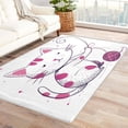 thumbnail image 1 of Cat Rugs Room Decor - 4x5 Rug - Cat Rug - Cute Purple Kitten Area Rug - Kids Girls Rugs - Kawaii Animal Carpet, 1 of 7