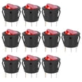 thumbnail image 1 of 10 interruptores basculantes grandes redondos de 3 pines, luz roja, para interruptores de electrodomésticos., 1 of 14