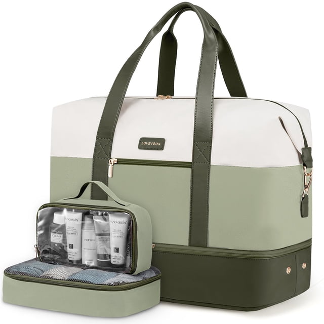 Bolsa de viaje LOVEVOOK Weekender con 2 cubos de embalaje de 46 L