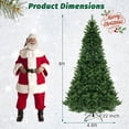 thumbnail image 2 of Gymax 8 FT Pre-Lit Artificial Christmas Tree Hinged Xmas Tree w/ 1498 Branch Tips & 880 LED Lights, 2 of 10
