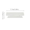 thumbnail image 2 of Universal UNV43313 Hanging File Folder Index Tabs 1/3 Cut Tab 35 Inch Clear Organization Supplies for Document Filing Systems, 2 of 3