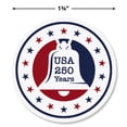thumbnail image 2 of Current 250th Anniversary Rolled Sticker, Set of 252, 4 Whimsical Designs, 1.75" Diameter, Printed in the USA, Great for Cards, Gifts, Stationary, and More, 2 of 7