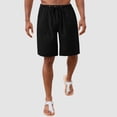 thumbnail image 4 of NIEWTR Men's Multi-Pockets Work Casual Shorts Outdoor Casual Shorts Drawstring Shorts with Multi Pockets Outdoor Casual Shorts Summer Beach Jogging Leisure (Black,S), 4 of 9