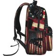 thumbnail image 3 of Faith Over Fear Patriotic Christian Cross American Flag Laptop Backpacks Double Shoulder Laptop Pack Bag Daypack Back Pack Bags Rucksack Computer Bag with Side Pockets Front Zipper Pockets, 3 of 6