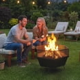 thumbnail image 2 of Outdoor Fire Pit with Fire Poker, Foldable Wood Burning Firepits, Black, 2 of 10