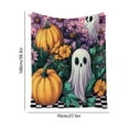 thumbnail image 3 of Manta de Franela con Estampado de Fantasmas de Halloween | Manta Tipo Chal para Todas Las Estaciones | 70 X 100 Cm | Poliéster Ligero | para Uso Interior y Exterior | Multicolor | 1 Unidad, 3 of 6
