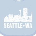 thumbnail image 4 of Inktastic Seattle Skyline Grunge Boys or Girls Baby Bib, 4 of 4