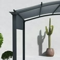 thumbnail image 3 of Spaco 11' x 11' Outdoor Retractable Pergola with Canopy for Outdoor as Garden, Backyard, Sturdy Steel Frame & UV-Resistant Canopy, Gray, 3 of 16