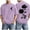 A-Purple1059, variant on XIAOCHA Men's Vintage‑Wash Tee Rose Floral Dual‑Side Print Short‑Sleeve Pullover Top, Army Green, Sizes L