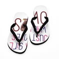 thumbnail image 4 of CafePress - Just A Girl Who Loves Owls Cute Design Flip Flops - Flip Flops, Funny Thong Sandals, Beach Sandals, 4 of 5