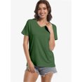 thumbnail image 4 of Womens Short Sleeve Round Neck Shirts Summer Top Fashion Basic Tee, 4 of 6