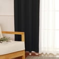 thumbnail image 4 of Best Home Fashion Silver Grommet Solid Blackout Mix and Match Curtains - Set of 4, 4 of 7
