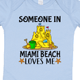 thumbnail image 4 of Inktastic Someone in Miami Beach Loves Me Boys or Girls Baby Bodysuit, 4 of 5