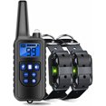 thumbnail image 1 of Collar de entrenamiento para perros recargable a prueba de agua, entrenador de perros antiladridos, distancia de 800 m, descarga eléctrica, negro (un cinturón, dos) esquí esquí Gafas de esquí, 1 of 4