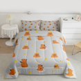 thumbnail image 2 of Homewish Cartoon Capybara 3-Piece Full Size Comforter Sets For Children Teens,Kawaii Wildlife Bedding Comforter Set,Cute Animal Lightweight Bedding Sets,Breathable Home Decor,Reversible, 2 of 8