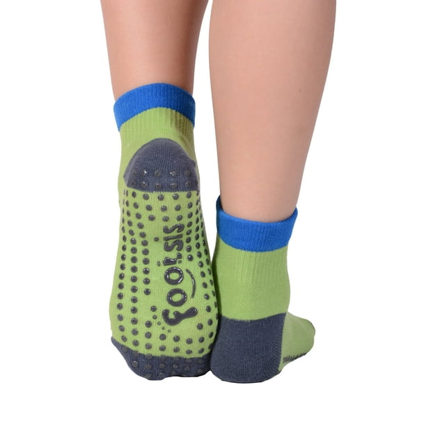 FOOTSIS Non Slip Grip Socks for Yoga, Pilates, Barre, Home, Hospital ,Mommy  and Me classes 'Hero