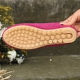 thumbnail image 4 of Women's Suede Moccasin Loafers with Metal Accent, Comfortable Slip-On Casual Shoes, Footwear for Everyday Wear and Office Settings Hot Pink 40, 4 of 9