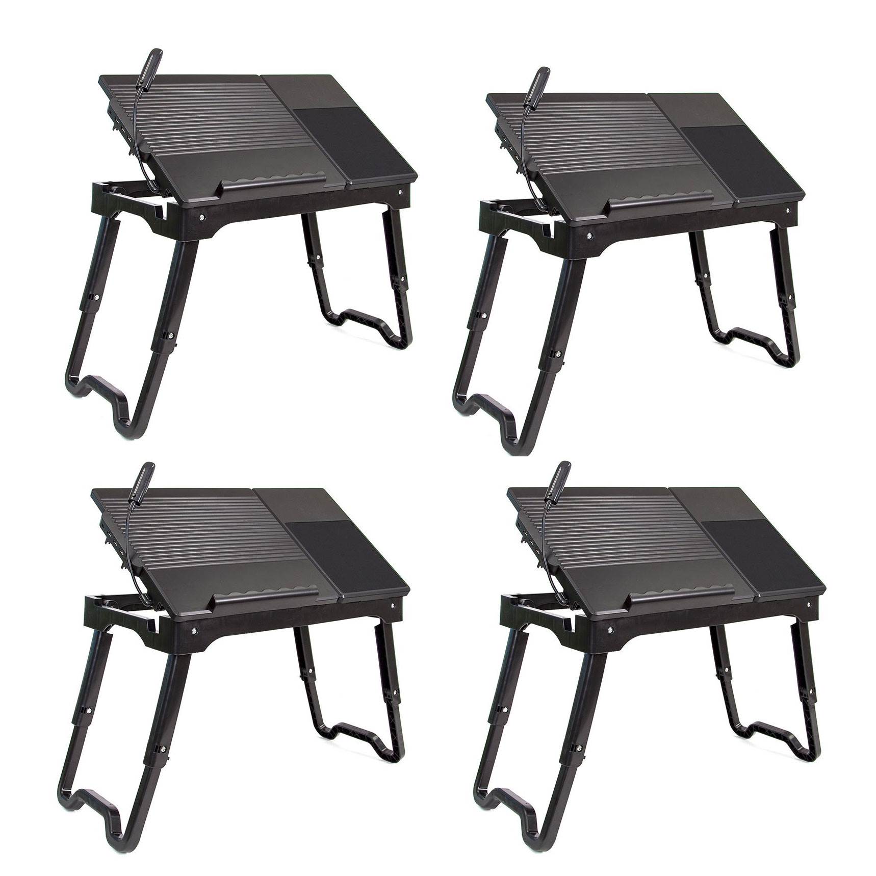 Origami Multi Functional Laptop Computer Tray Table Stand w/ LED Light