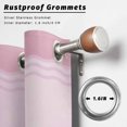 thumbnail image 2 of Outdoor Curtains for Patio Waterproof, Pink Summer Coastal Outdoor Privacy Panels Grommet, Modern Ocean Waves Starfish Shell Blackout Outside Curtains for Porch/Cabana/Pergola/Gazebo 54"x95", 1 Panel, 2 of 8