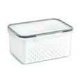 thumbnail image 2 of Fruit Containers for Fridge - Leakproof Food Storage Containers with Removable Colander - Fridge Organizer - Dishwasher safe Produce Containers Keep Fruits, Vegetables, Berry, Meat Fresh longer, 2 of 11