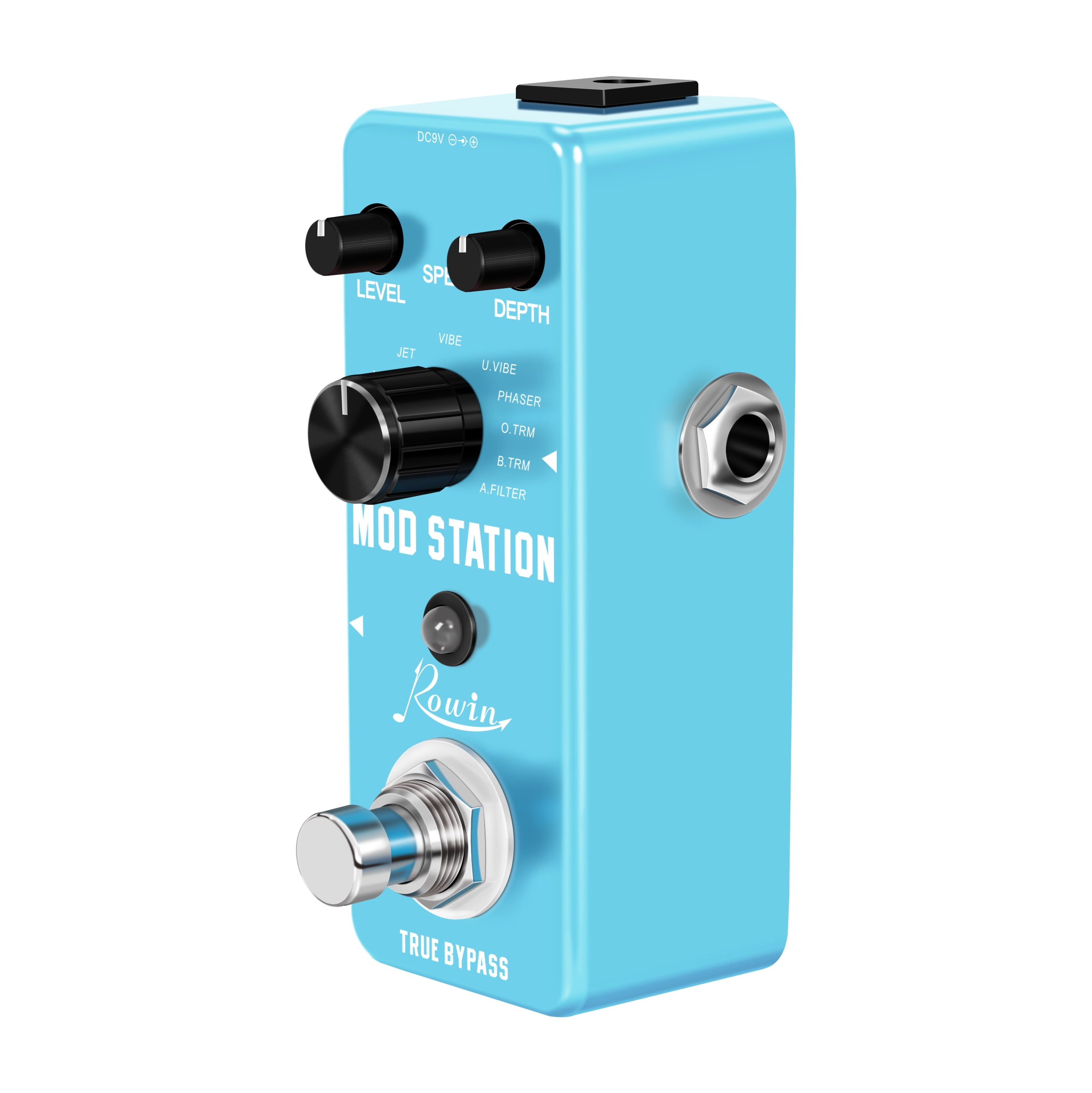 Rowin Mod Station 11 in 1 Digital Modulation Guitar Effects Pedal True Bypass LEF-3808