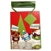 Holiday Time 9ct Gift Bag Value Pack, Whimsy Ho Ho Ho