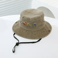 thumbnail image 2 of TAIAOJING Kids Sun Hat Unisex Toddler Fisherman Cap With Cute Cartoon Print Breathable Washable Outdoor Summer Beach Hat For Boys Girls Age 2-8 Leisure 2-8Y, 2 of 4