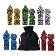 thumbnail image 1 of Juego de dados poliédricos acrílicos de 35 piezas con bolsa de almacenamiento D8 D10 D12 D20 para juegos de RPG juguetes de barra de Baoblaze Dados poliédricos, 1 of 3