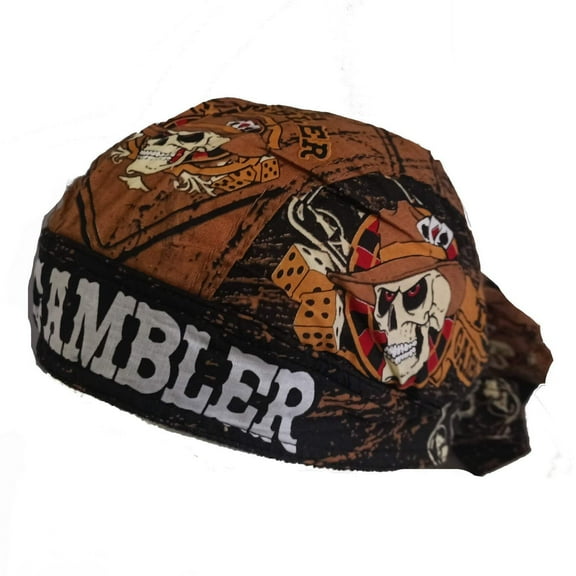 Danbanna The Gambler Headwrap Doo Rag Skull Cap