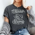 thumbnail image 2 of Texas Stronger Than The Storm Pray For Texas Hill Country T-Shirt, Men's And Women's Graphic Tee 100% Cotton by TBun, Full Sizes S-5XL, 2 of 5