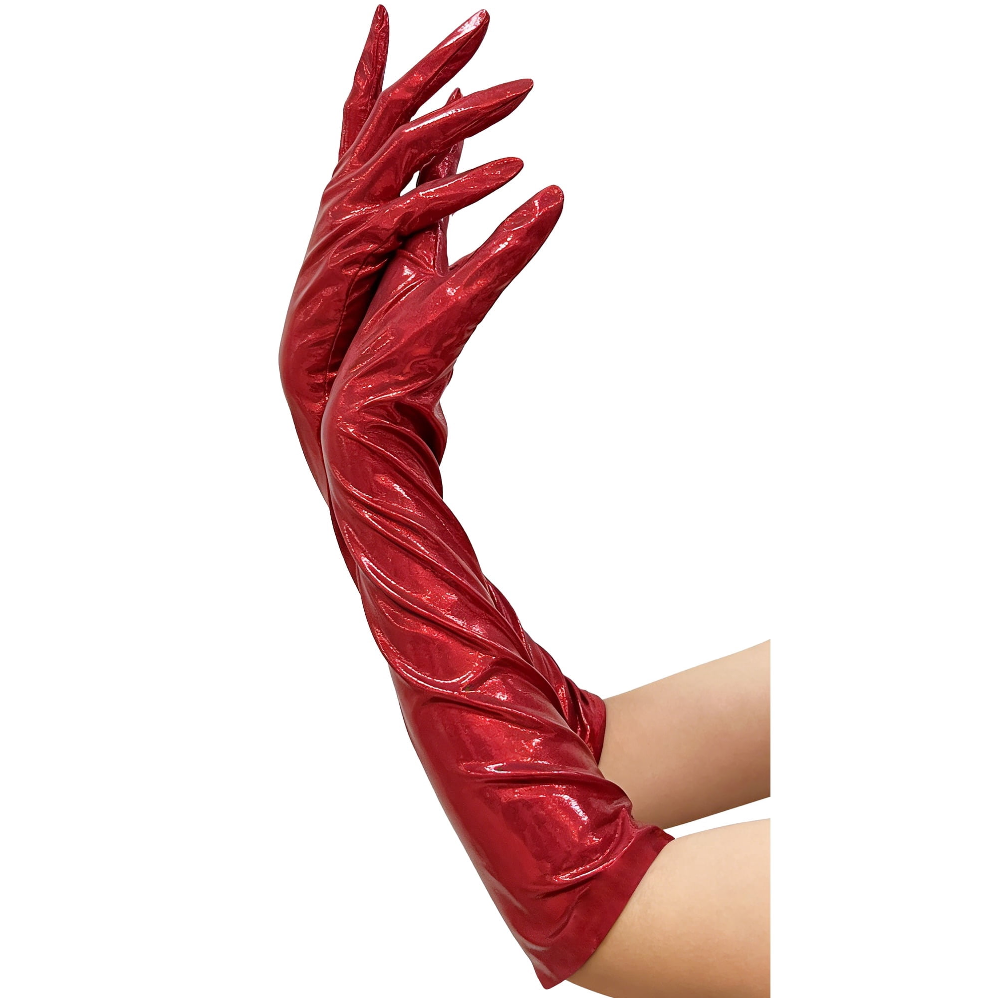 Gloves Costume Accessory for Adults, Red, Halloween by Way To Celebrate