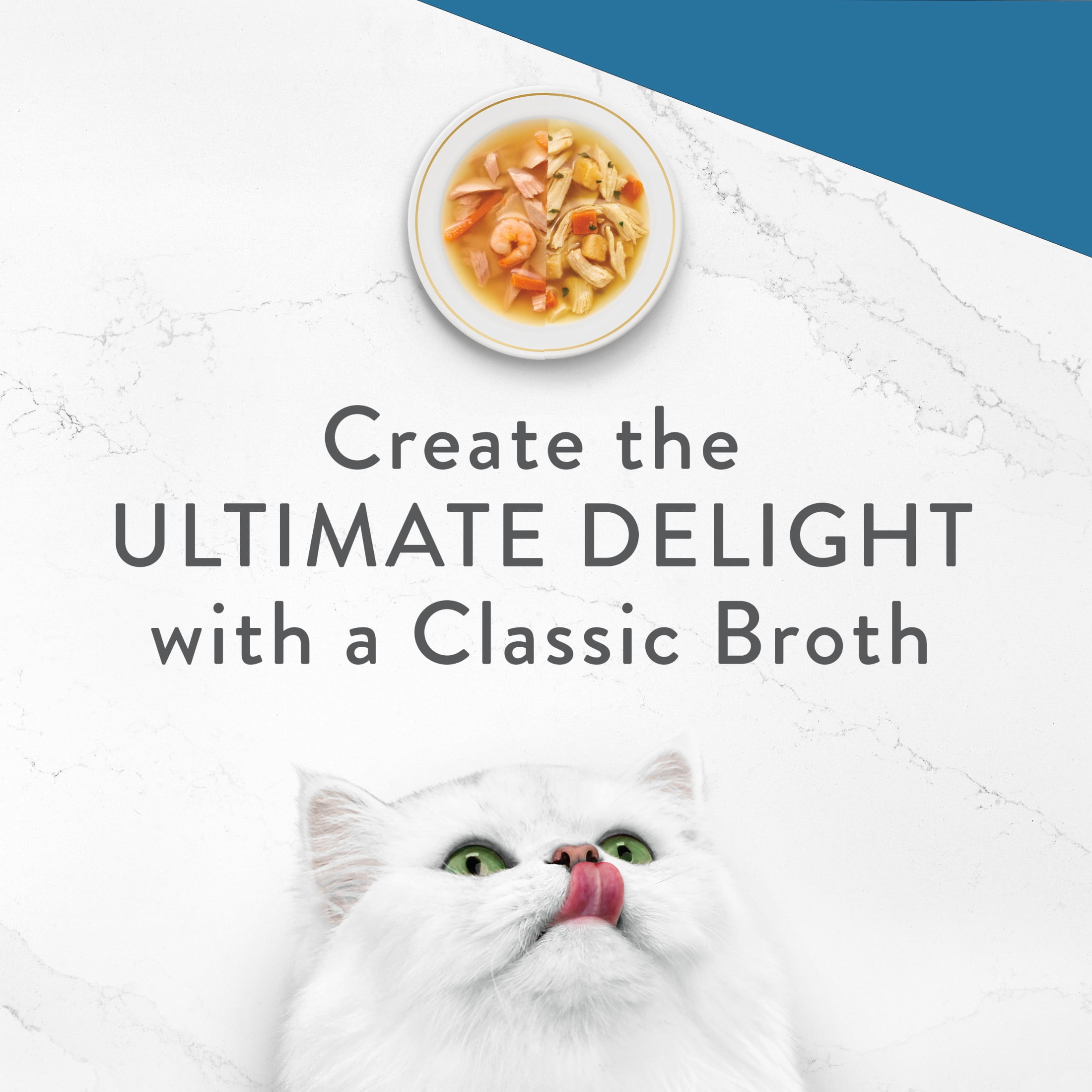 Purina Fancy Feast Broths Classic Collection 6C Variety pack, Cat Treats, 40g x 6