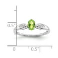 thumbnail image 3 of Primal Gold 14 Karat White Gold Peridot and Diamond Ring, 3 of 5