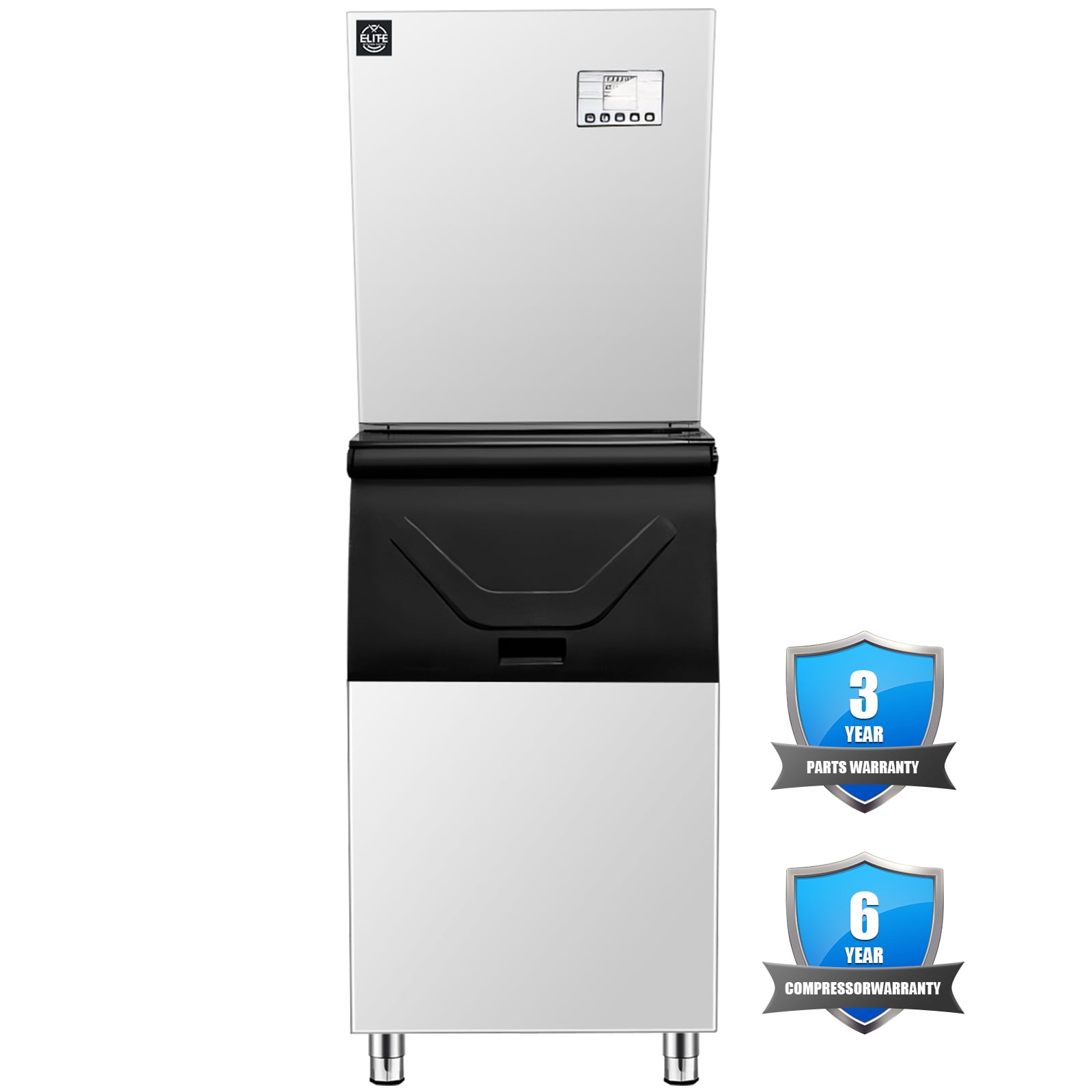 NSF 660 Lb. Daily Production Cube Ice Freestanding Ice Maker, Built-In Ice Maker, Commercial Ice Machine