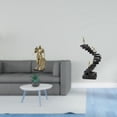 thumbnail image 2 of Figura de escritorio,Figura decorativa de caballero,escultura,artesanía,decoración de escritorio,Estatua de escalera,Estatua de escalera de libros para trepar,decoración artística,Escultura, 2 of 8