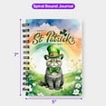 thumbnail image 5 of Happy St. Patrick’s Day British Shorthair with Green Hat Shamrocks Rainbow Spiral Bound Journal Cat Lover Kitten Owner Gifts 5x7in Spiral Notebook - 03007, 5 of 5