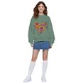 thumbnail image 2 of Fanient Womens Casual Fleece Sweatshirts Graphic Floral Hoodies Women Crewneck Pullover Tops Fall/Winter Fashion Clothes, 2 of 8