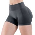 thumbnail image 1 of Molcañas Levantamiento Tope Yoga Pantalones Cortos Ciclista Pantallas Bicicleta Con Cintura Alta (gris Oscuro M), 1 of 8
