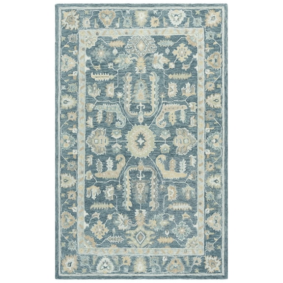 SAFAVIEH Metro Doreen Oriental Area Rug, Blue/Grey, 8' x 10'